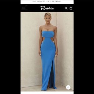 NWTIB Rosedress strapless blue dress